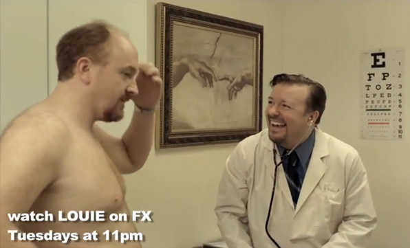 Louis C.K. and Ricky Gervais